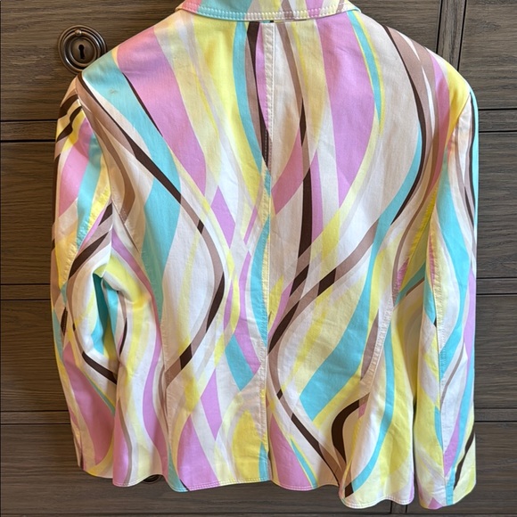 Escada Multicolor Striped Jacket - Picture 3 of 3